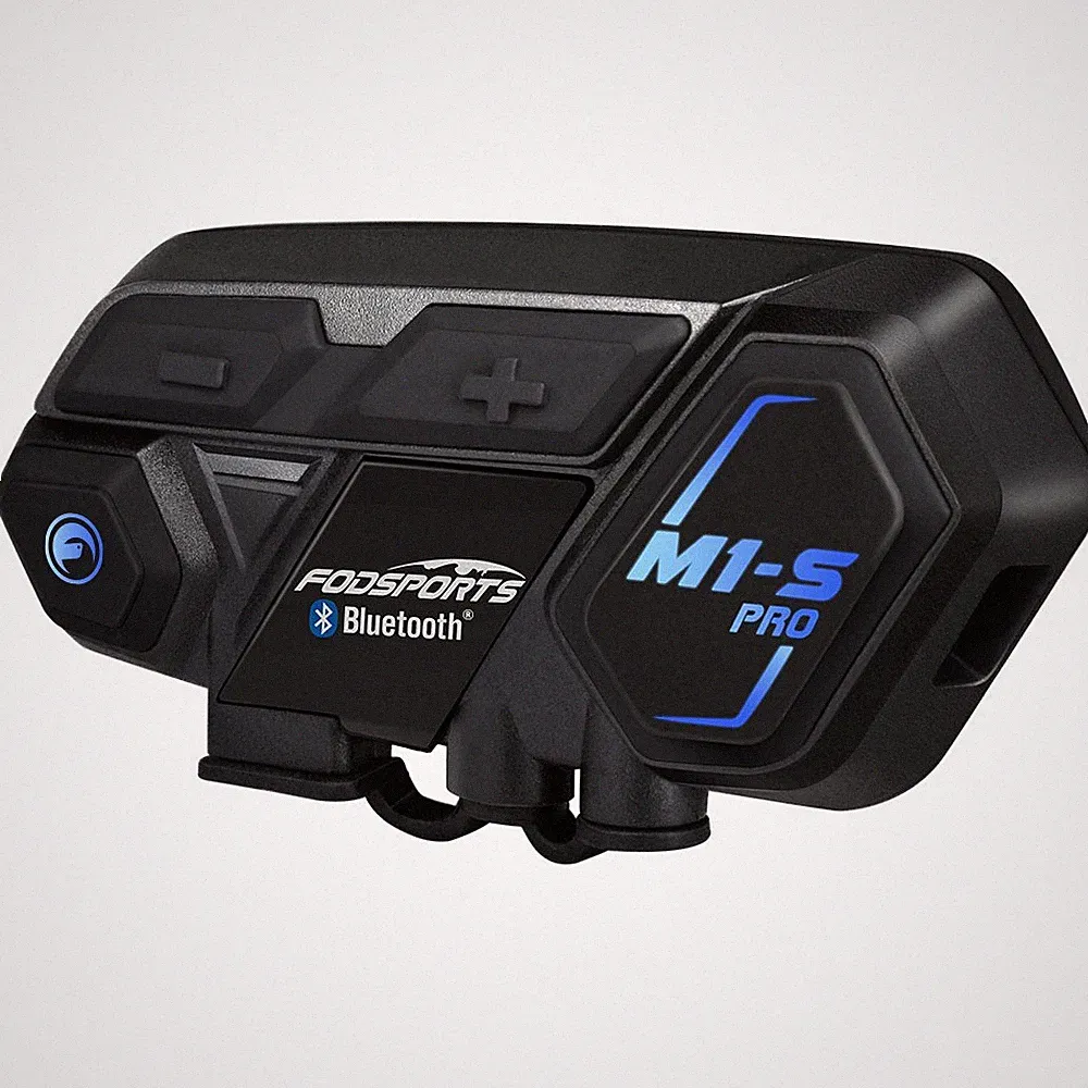 2000m M1-S Pro Intercom Motorrad Headset Helm Gegensprechanlage Bluetooth 5.4 DE