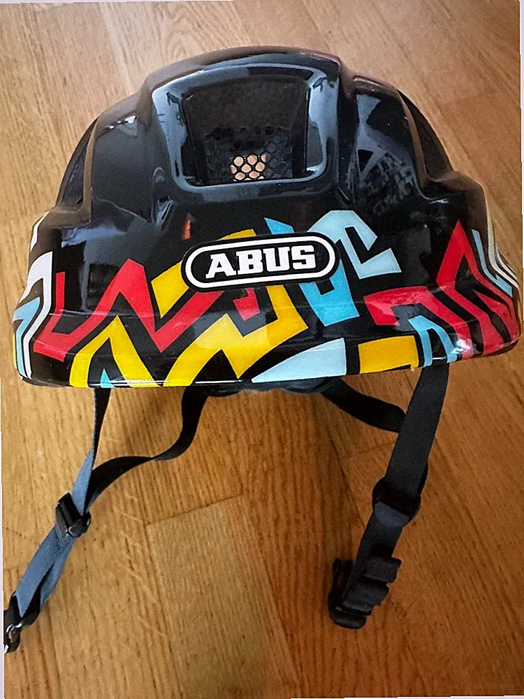 ABUS Fahrrad Helm Kinder Jungen Mädchen 52-57cm 240g schwarz