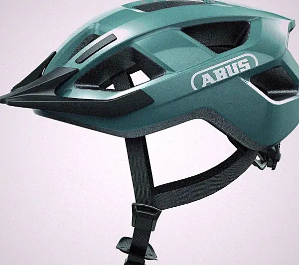 abus fahrradhelm blau