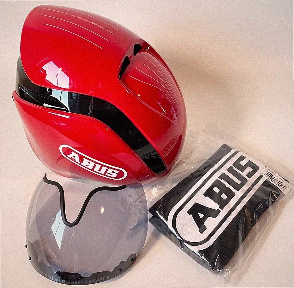 ABUS Fahrradhelm Gamechanger Tri - f.Triathleten u. Rennradfahrer, Gr. S
