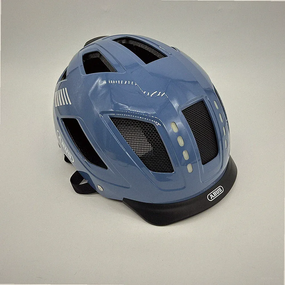 ABUS Fahrradhelm mit Licht - Hyban 2.0 LED - Vorder- und Rücklicht & robuste Har