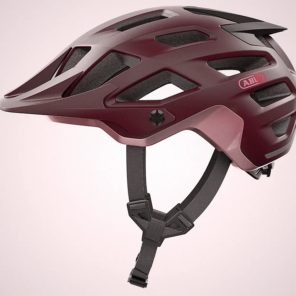 ABUS Fahrradhelm Moventor 2.0 wildberry red L Kopfumfang 57-61 cm
