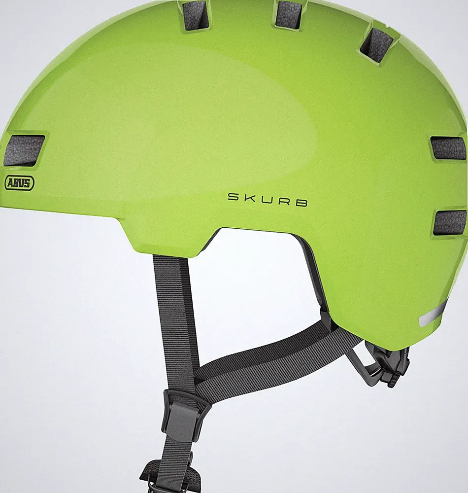 Abus Fahrradhelm Skurb 52-56 55-59 58-61 cm blue black yellow white orange titan