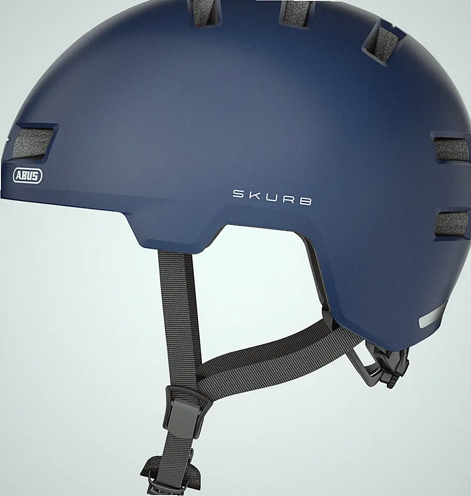 Abus Fahrradhelm Skurb 52-56 55-59 58-61 cm blue black yellow white orange titan