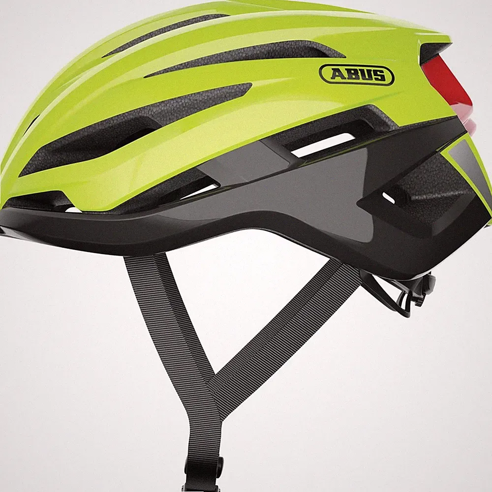 ABUS Fahrradhelm StormChaser neon yellow L Kopfumfang 57-61cm