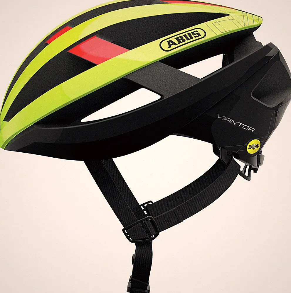 ABUS Helm Viantor MIPS neon yellow S Fahrradhelm