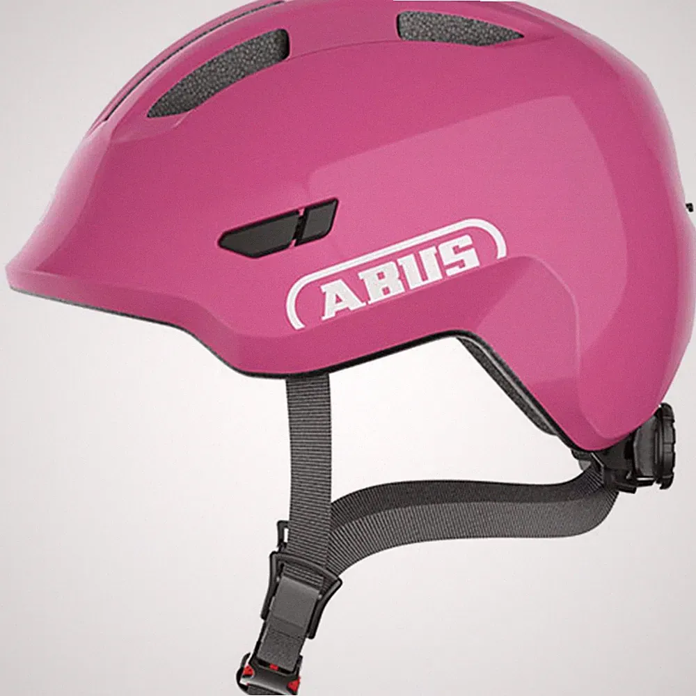 Abus Helme Fahrradhelm Smiley 3.0, Abus, M=50-55cm, shiny pink
