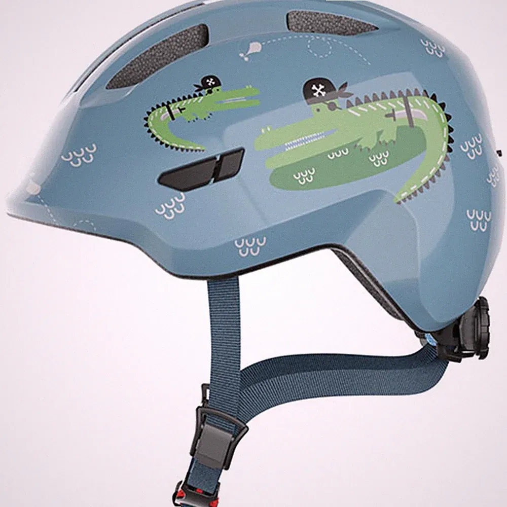 Abus Helme Fahrradhelm Smiley 3.0, Abus, S=45-50cm, blue croco