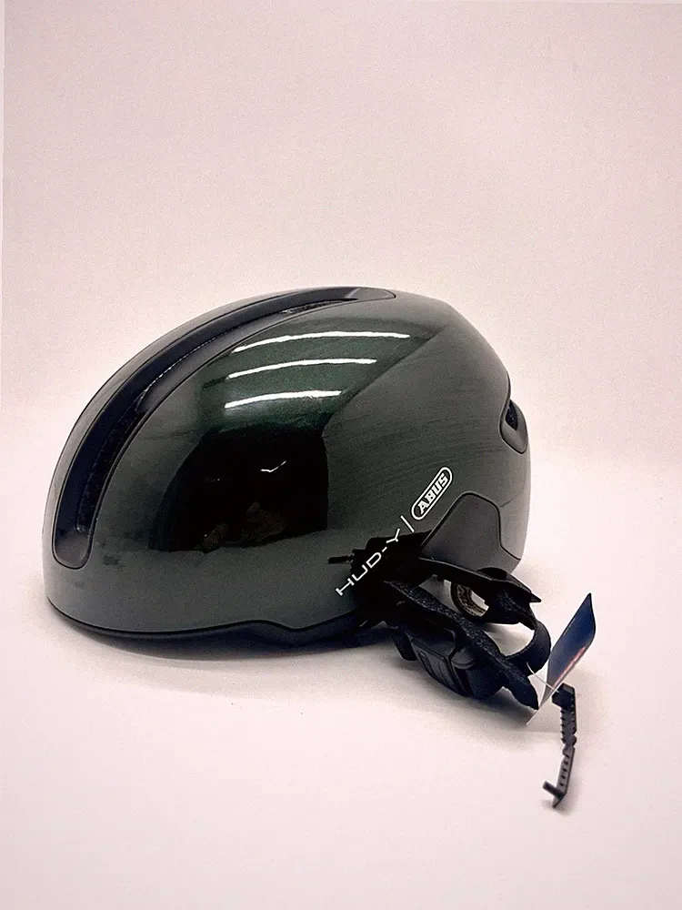 ABUS Hud-Y Fahrradhelm - Größe 51-55cm Green