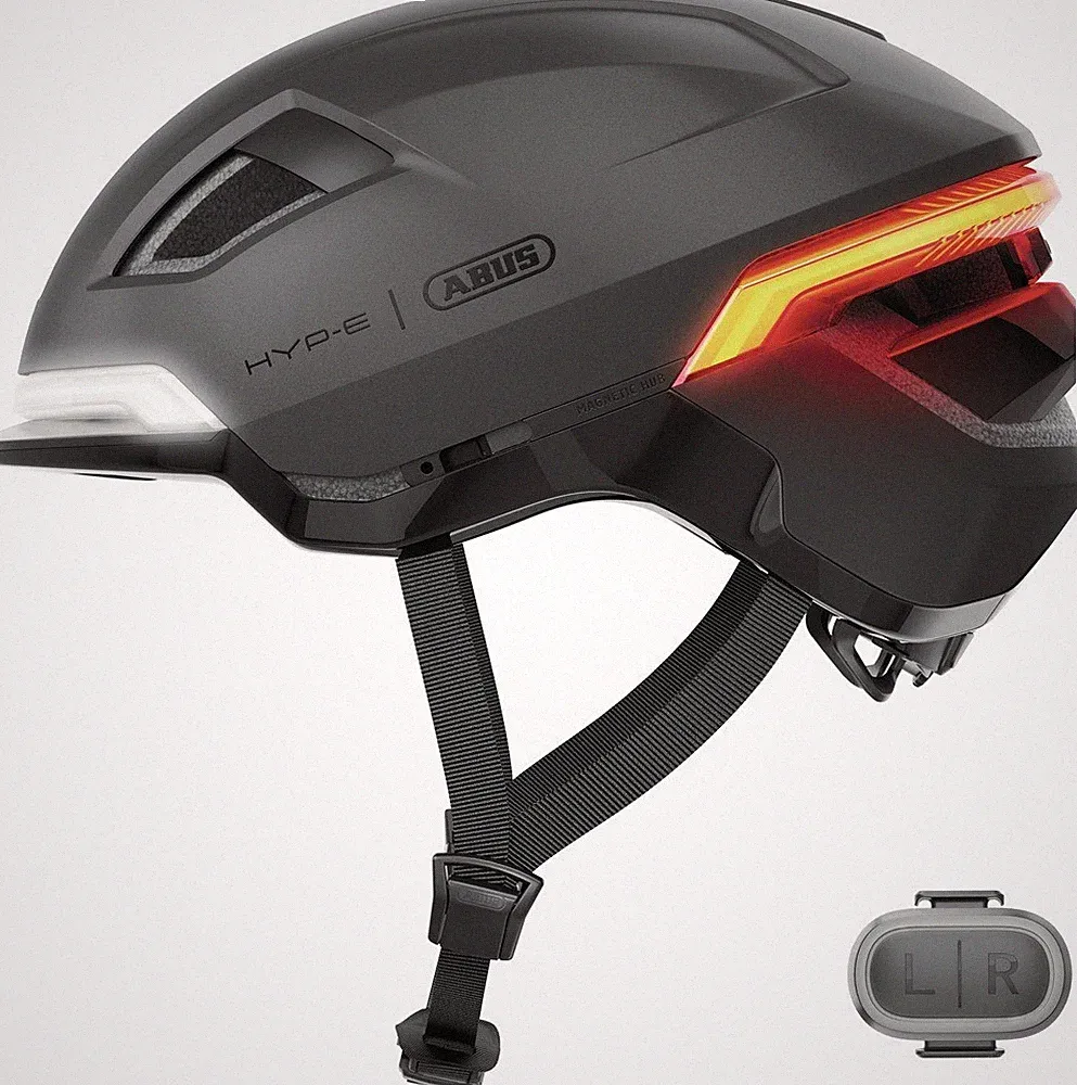 ABUS HYP-E - Smarter Fahrradhelm mit Blinkfunktion und Beleuchtung