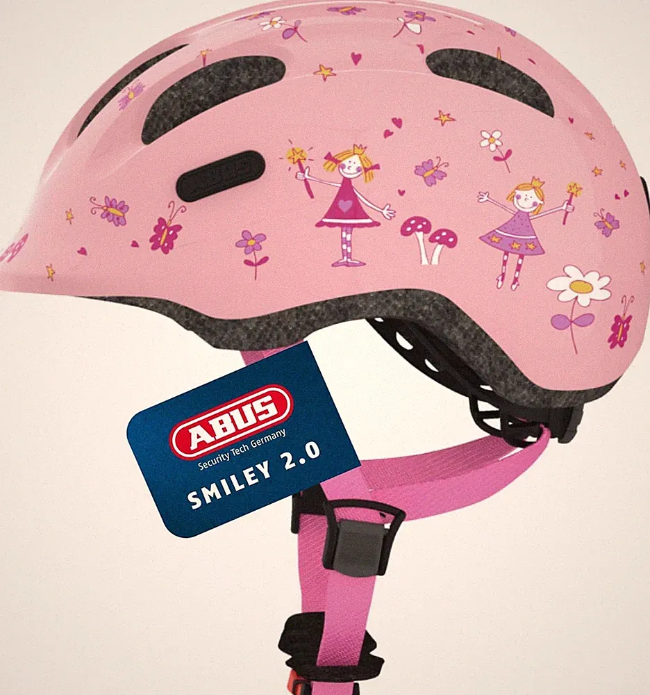 ABUS Kinderhelm Smiley 2.0 - Fahrradhelm mit tiefer S (45-50 cm) OHNE BOX