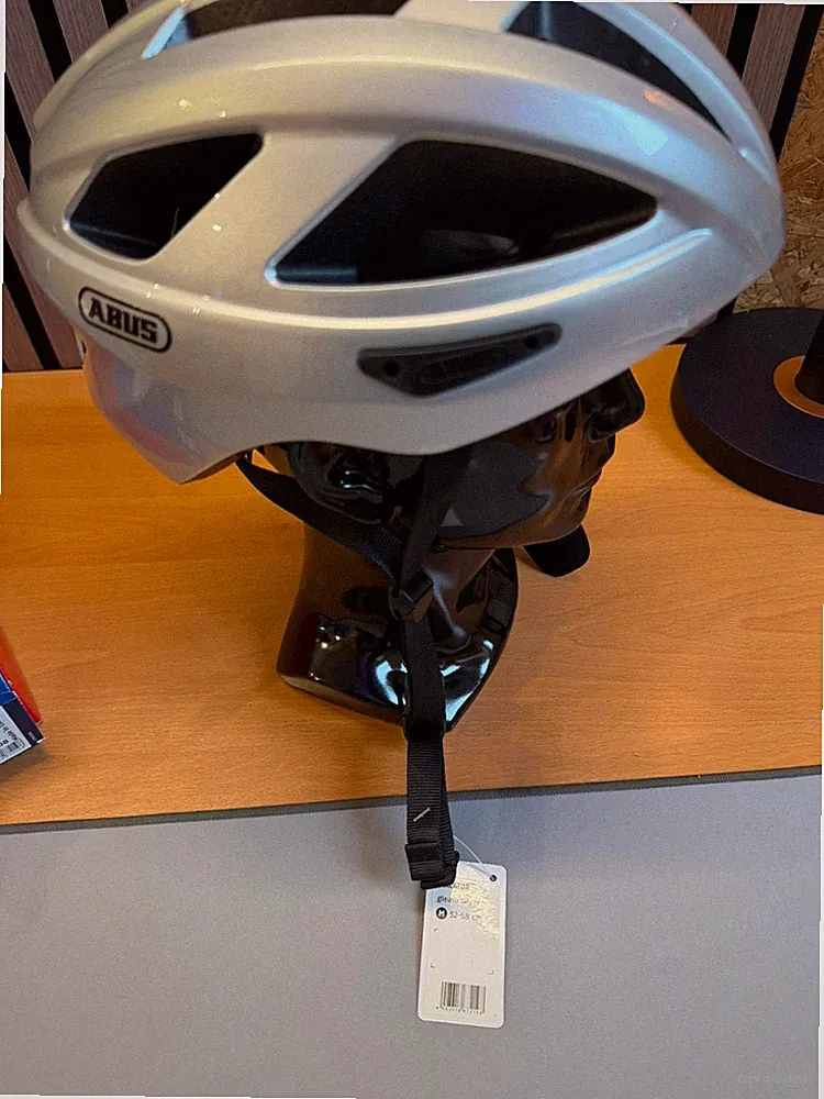 abus fahrradhelm silber