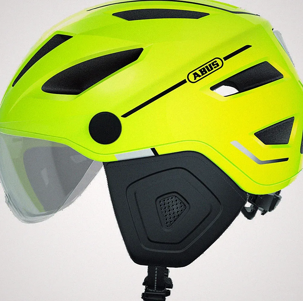 ABUS Pedelec 2.0 ACE - Fahrradhelm inkl. Beleuchtung, Regenhaube, Ohrenschützer