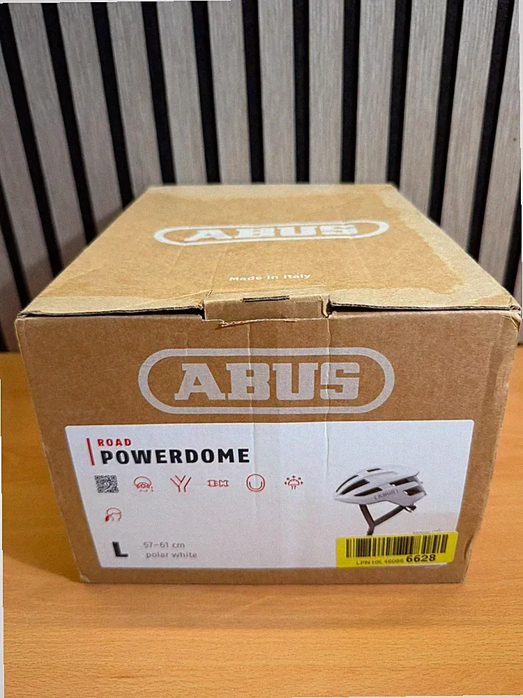 ABUS PowerDome Fahrradhelm L 57-61 cm Polar White Rennrad Helm Road Bike Neu OVP