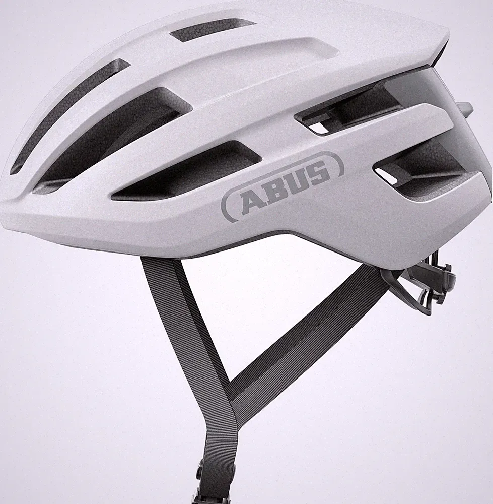 ABUS PowerDome polar white Rennradhelm Fahrradhelm Helm M 54-58 cm Kopfschutz