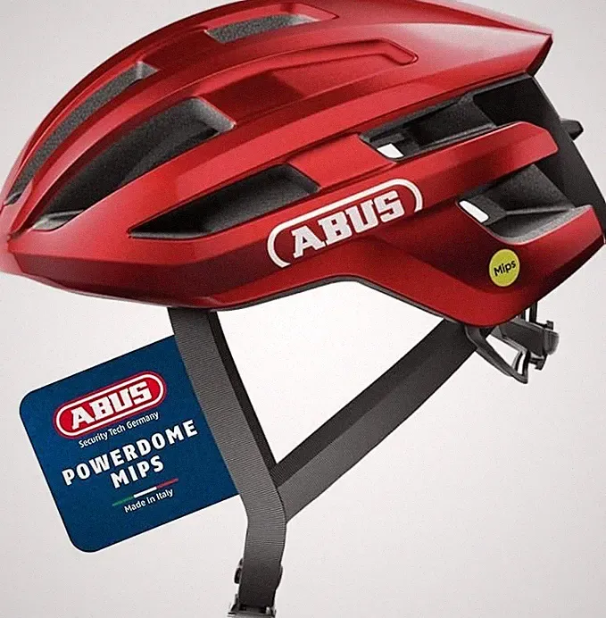 Abus Road Powerdome MIPS Fahrrad/Bike Helm Blaze Red Unisex S 51-55cm Brandneu