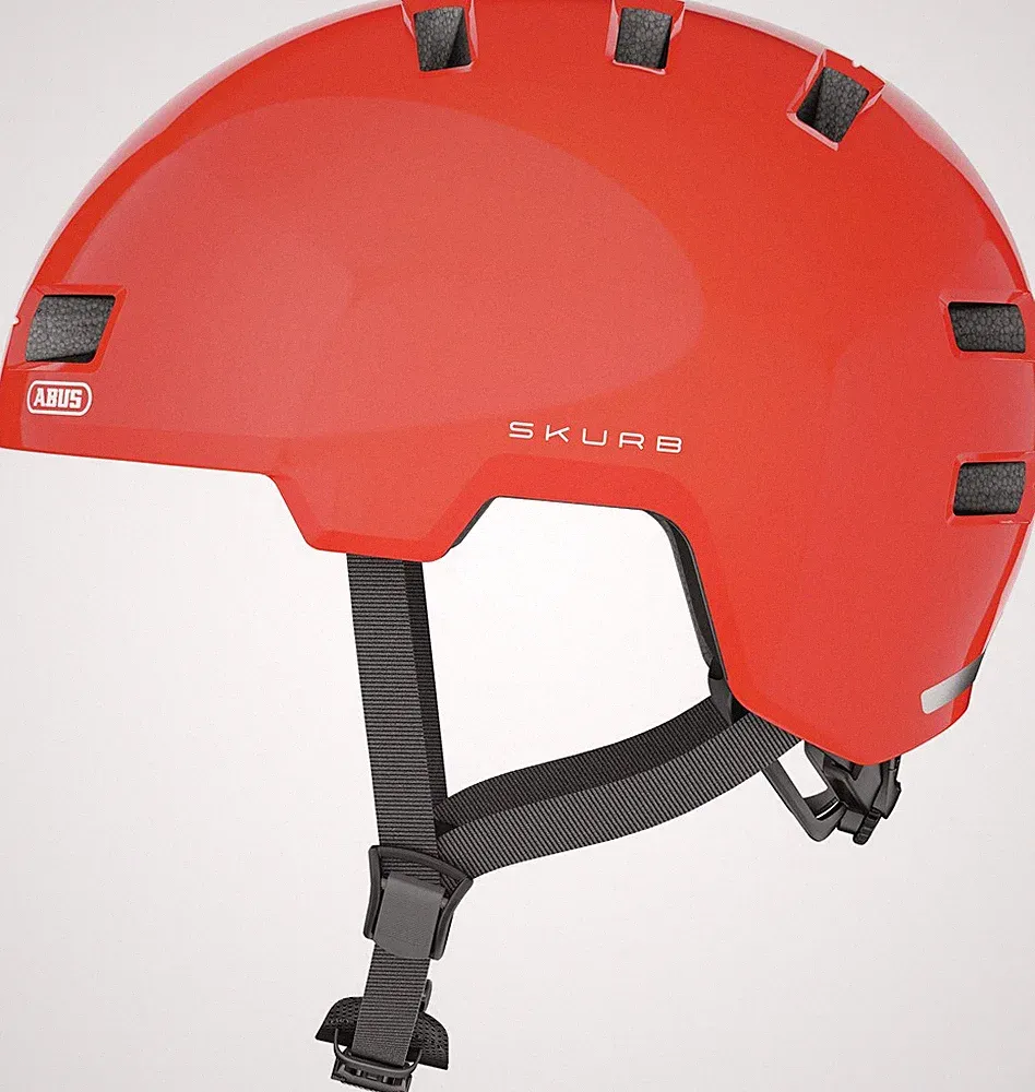Abus Skurb Urban Lifestyle BMX Fahrradhelm signal orange