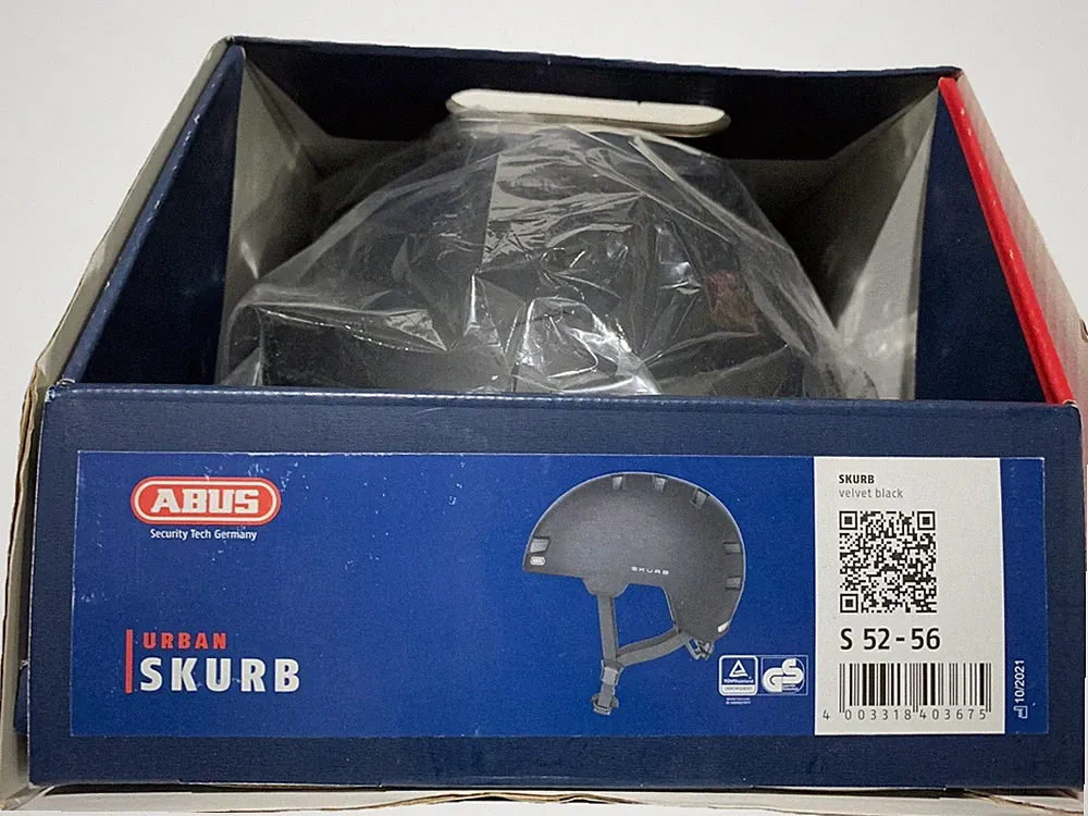 ABUS Skurb velvet black AB-27 Größe 52-56cm Schwarz Helm Fahrradhelm S
