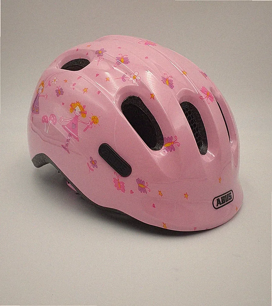 ABUS Smiley 2.0 Kinder Helm Fahrradhelm Helm Rose Princess S Rosa S 45 - 50 cm
