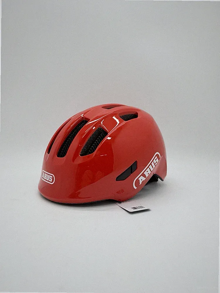 ABUS Smiley 3.0 Fahrradhelm - Größe M 50-55cm - Farbe Shiny Red