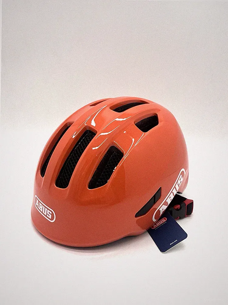 ABUS Smiley 3.0 Fahrradhelm - Größe S 45-50cm Shiny Orange