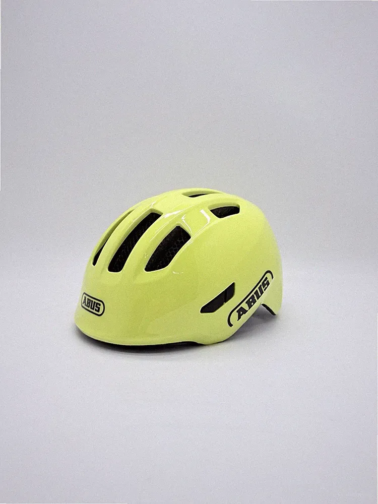 ABUS Smiley 3.0 - Kinder Fahrradhelm - Größe M 50-55cm - Farbe Shiny Yellow