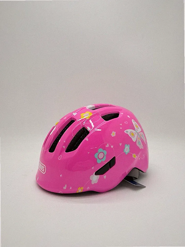 ABUS Smiley 3.0 - Kinder Fahrradhelm - Größe S 45-50cm - Farbe Pink Butterfly