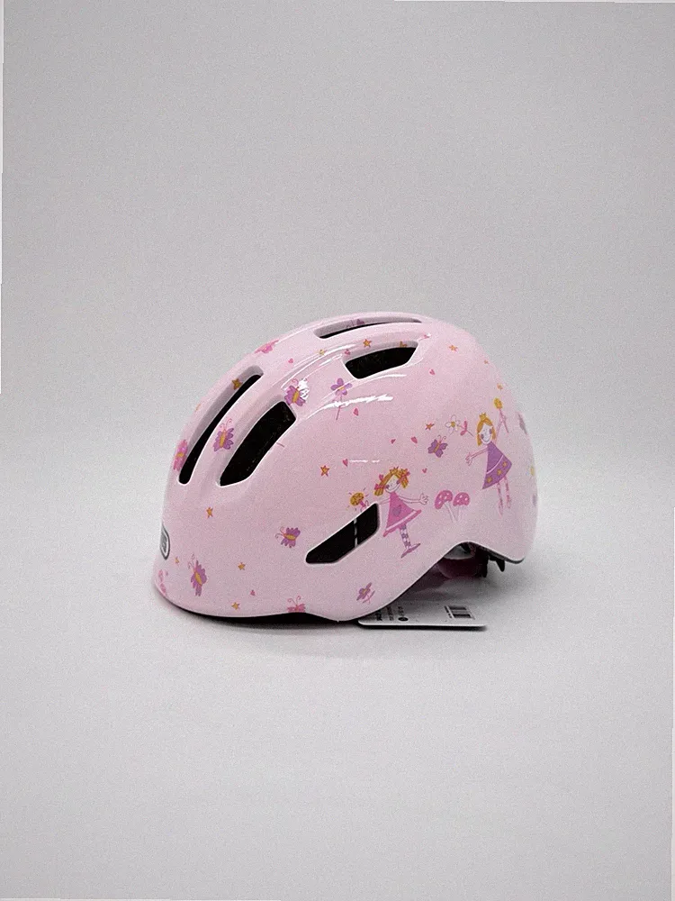 ABUS Smiley 3.0 - Kinder Fahrradhelm - Größe S 45-50cm - Farbe Rosé Princess