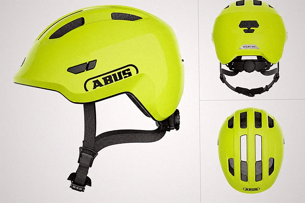 ABUS Smiley 3.0 Kinder Fahrradhelm M 50-55 cm Shiny Yellow Fahrradhelm OVP