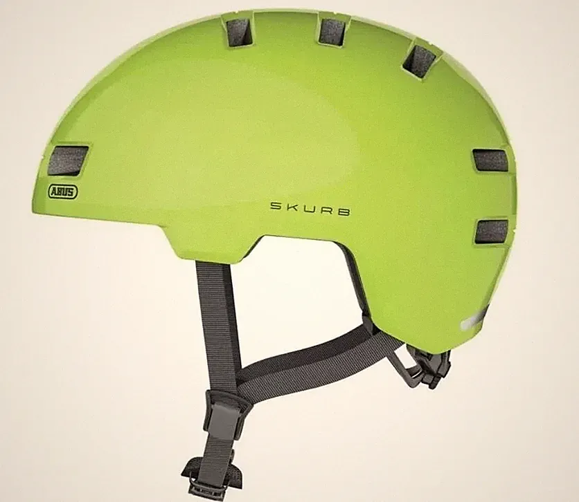 ABUS Stadthelm Skurb - Robuster Fahrradhelm für den Alltag, beim Skaten, BMX-Rad