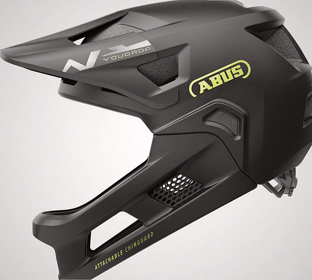 Abus YouDrop FF Kinder MTB Fahrradhelm velvet-black 48-55 cm