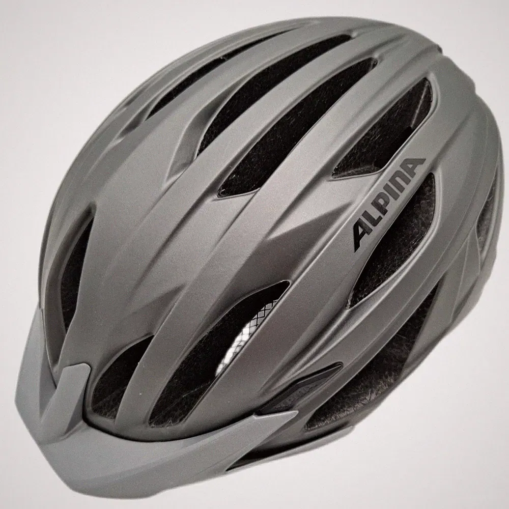 Alpina A9747531 Fahrradhelm, Darksilver Matt, 58-63 cm