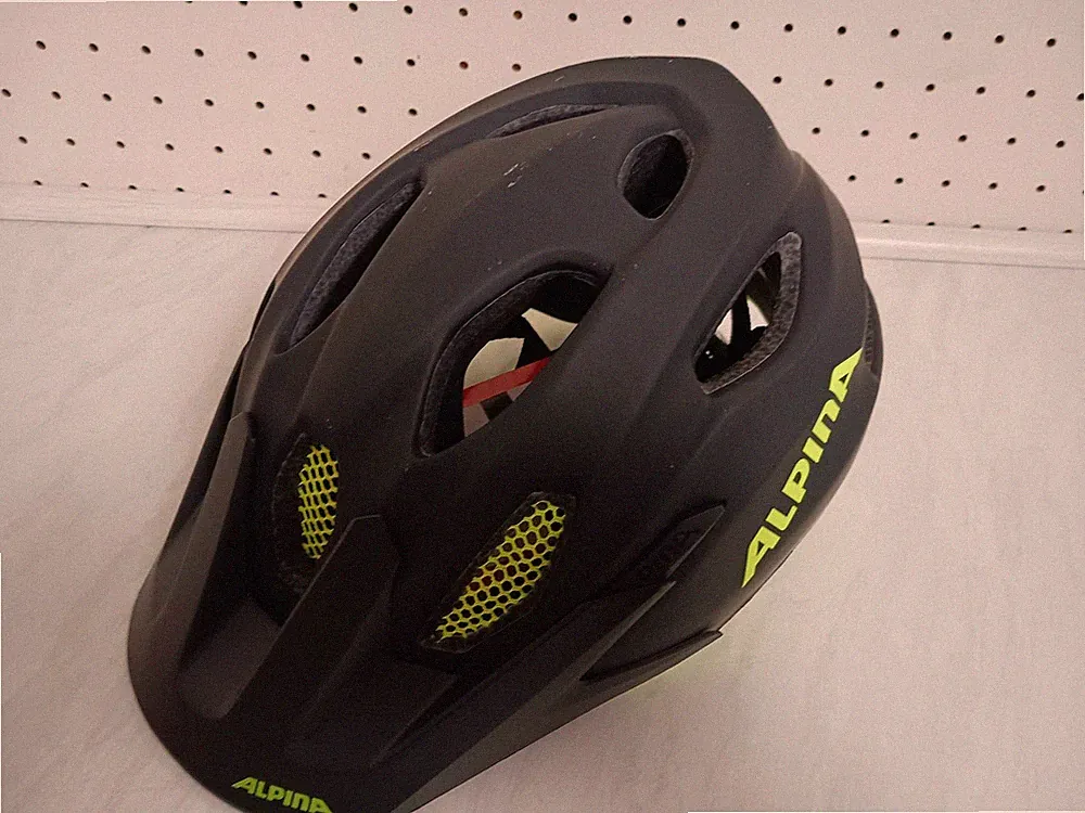 ALPINA CARAPAX JR - ED-Fahrradhelm - Kinder - neongelb - Gr. 51-56cm --4702/1005
