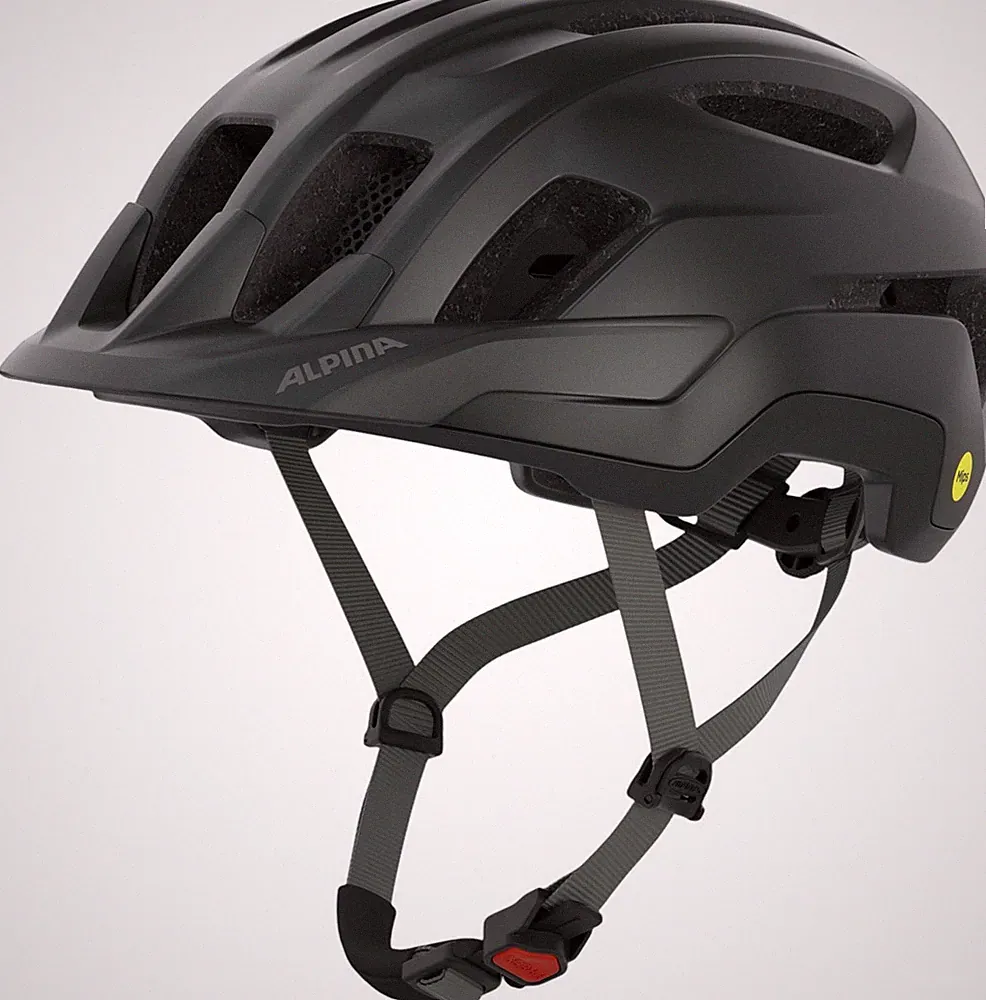 ALPINA Fahrrad Helm Schutzhelm PARANUS MIPS Helm 2026 black/midnight grey matt S