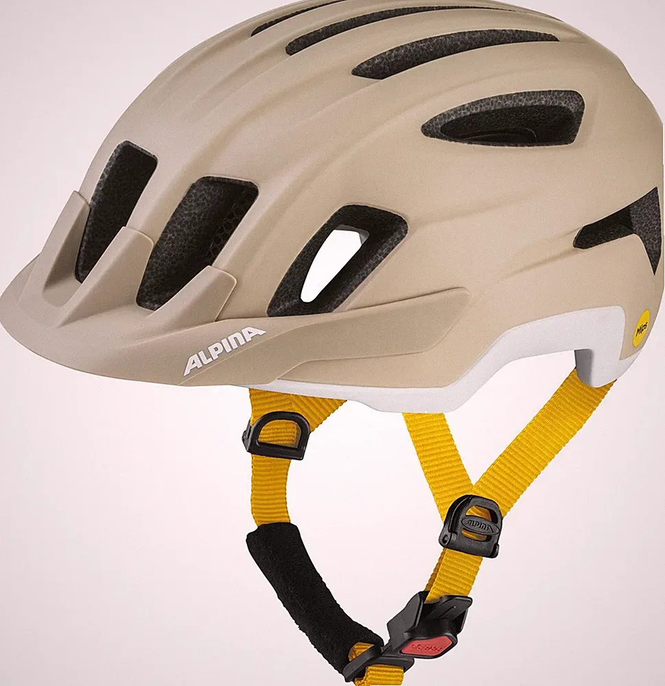 ALPINA Fahrrad Helm Schutzhelm PARANUS MIPS Helm 2026 sand white matt Skateboard