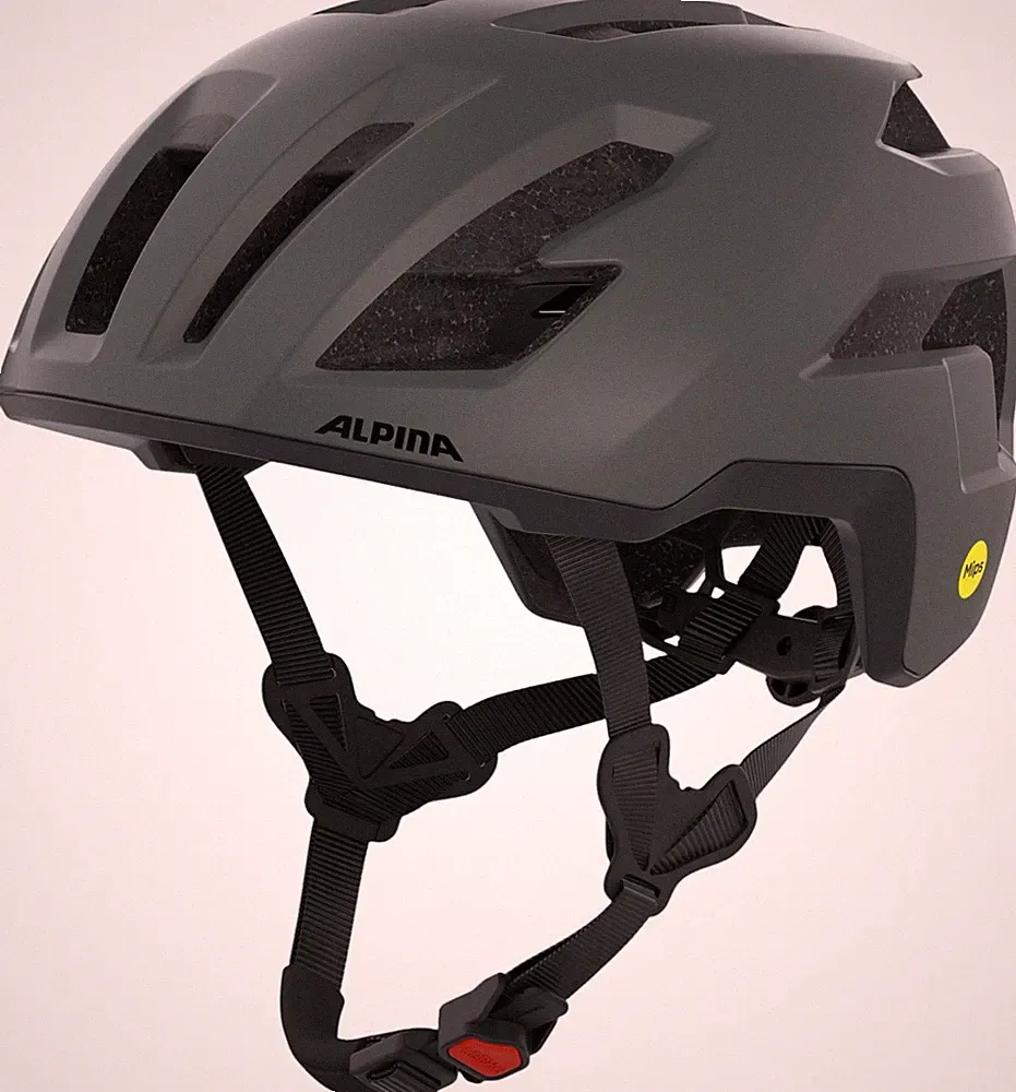 ALPINA Fahrrad Helm Schutzhelm TAUNUS GRAVEL MIPS Helm 2026 midnight grey matt S