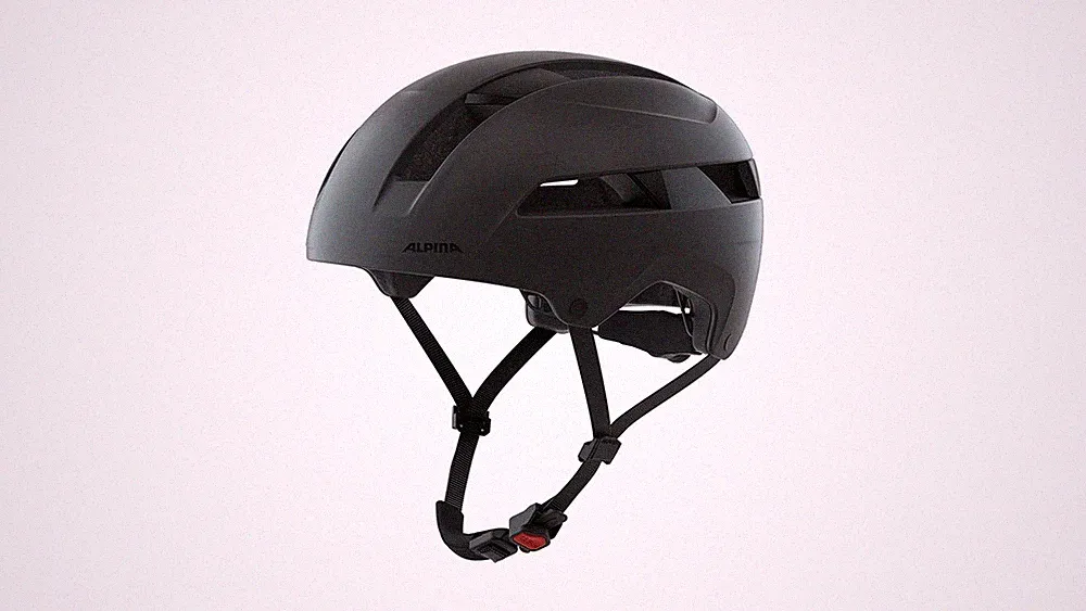 Alpina Fahrradhelm A9785130, 51-55 cm, schwarz, City-Helm