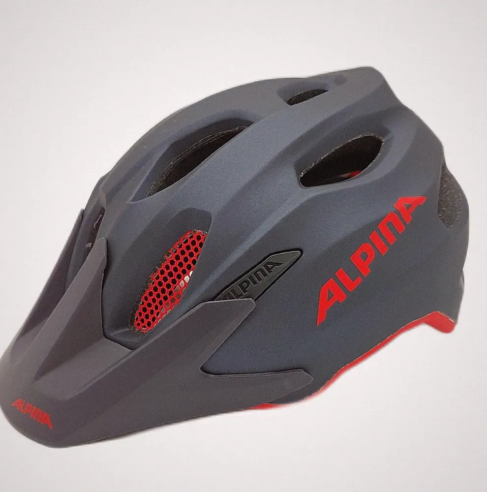 Alpina Fahrradhelm MTB Fahrradhelm Carapax JR Flash Schutz Indigo matt 51 56