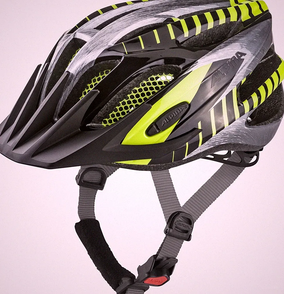 Alpina FB jr. 2.0 Kinder Jugend Fahrradhelm black grey neon