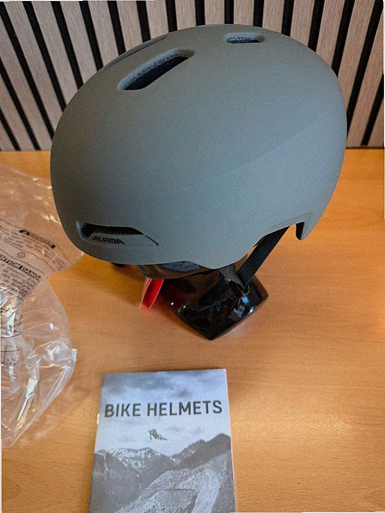 ALPINA Haarlem Fahrradhelm 57-62 cm Coffee Grey Matt Urban City Helm Neu