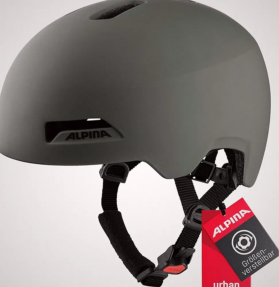 Alpina HAARLEM Urban Fahrradhelm Erwachsene Coffee Grey matt 57 62cm Helm