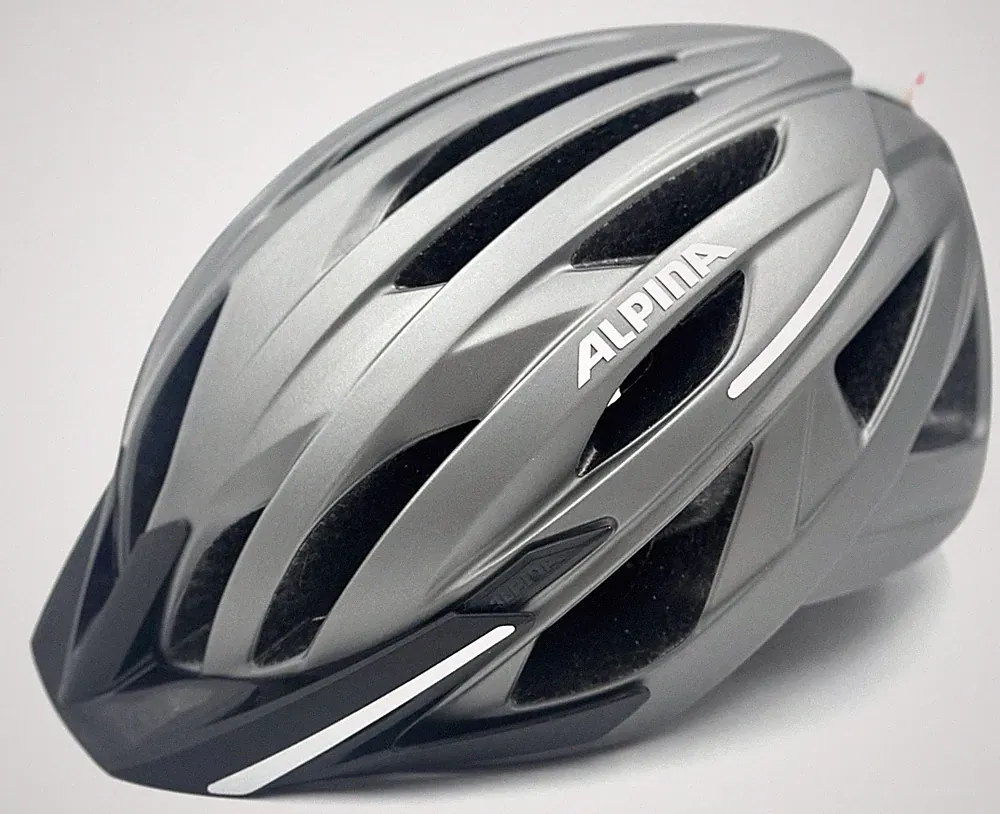 Alpina HAGA LED Silber Gr. 51-54 cm Fahrradhelm UVP: 99,90€ (R/2934)