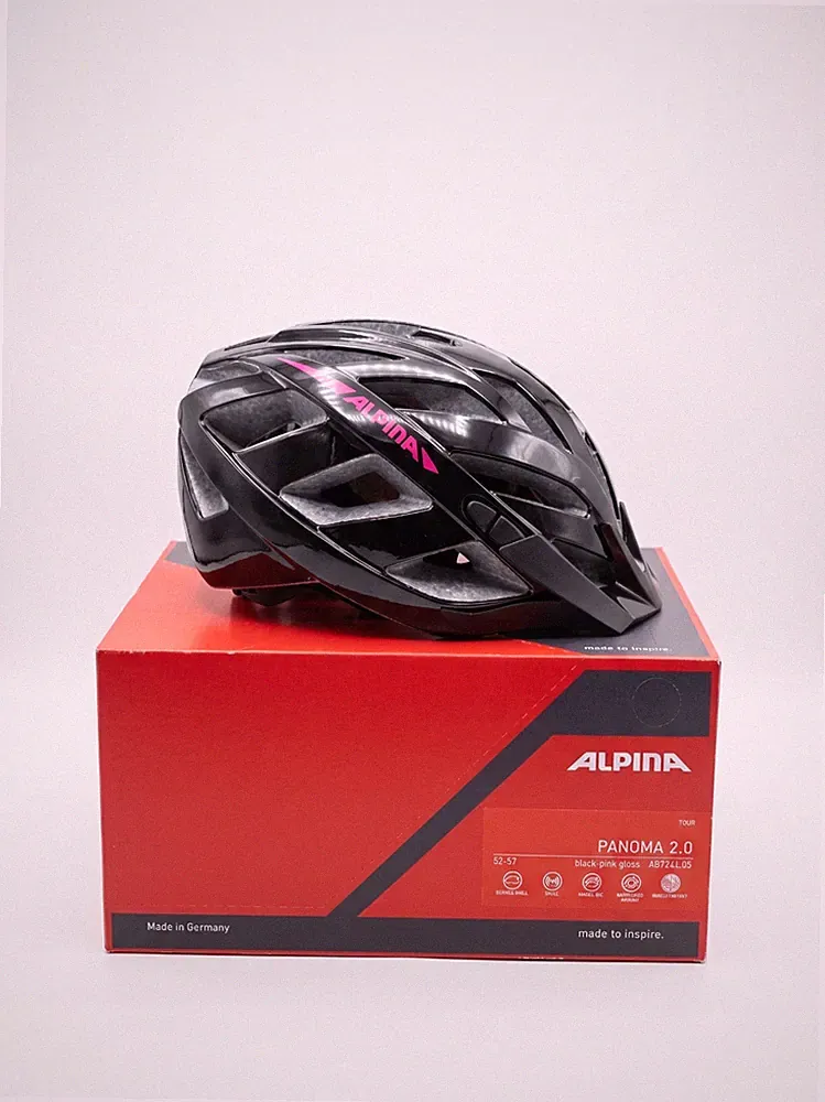 Alpina Panoma 2.0 Allround Fahrradhelm black-pink gloss 52-57cm