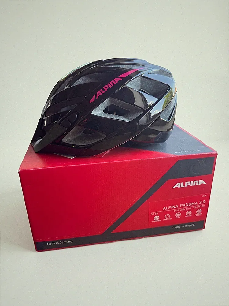 Alpina Panoma 2.0 Allround Fahrradhelm black-pink gloss 56-59 cm