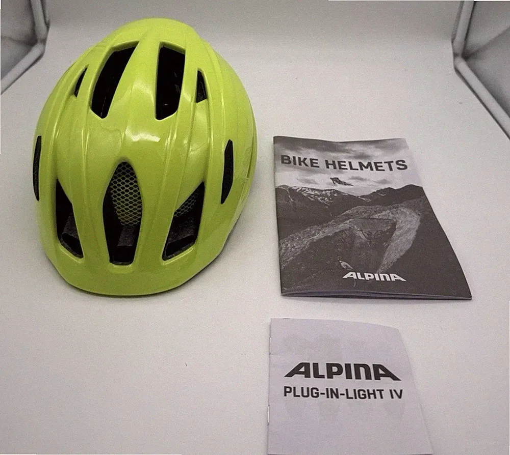 ALPINA PICO Flash Kinderhelm 50–55cm Neon LED Fahrradhelm ohne OVP