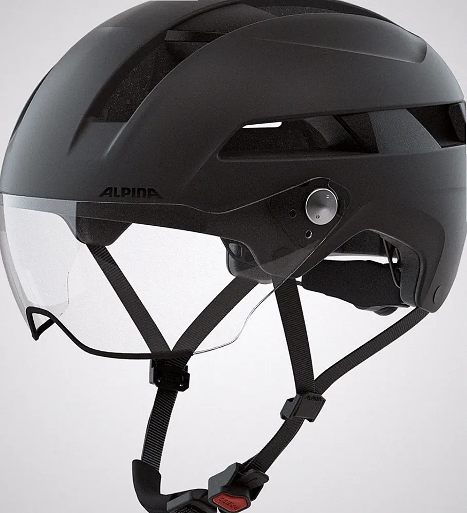 Alpina Soho VISOR City Urban Fahrradhelm black mat 55-59 cm