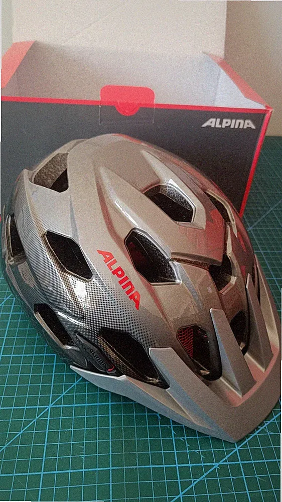Alpina Sports Anzana MTB-Helm Fahrradhelm darksilver/black/red