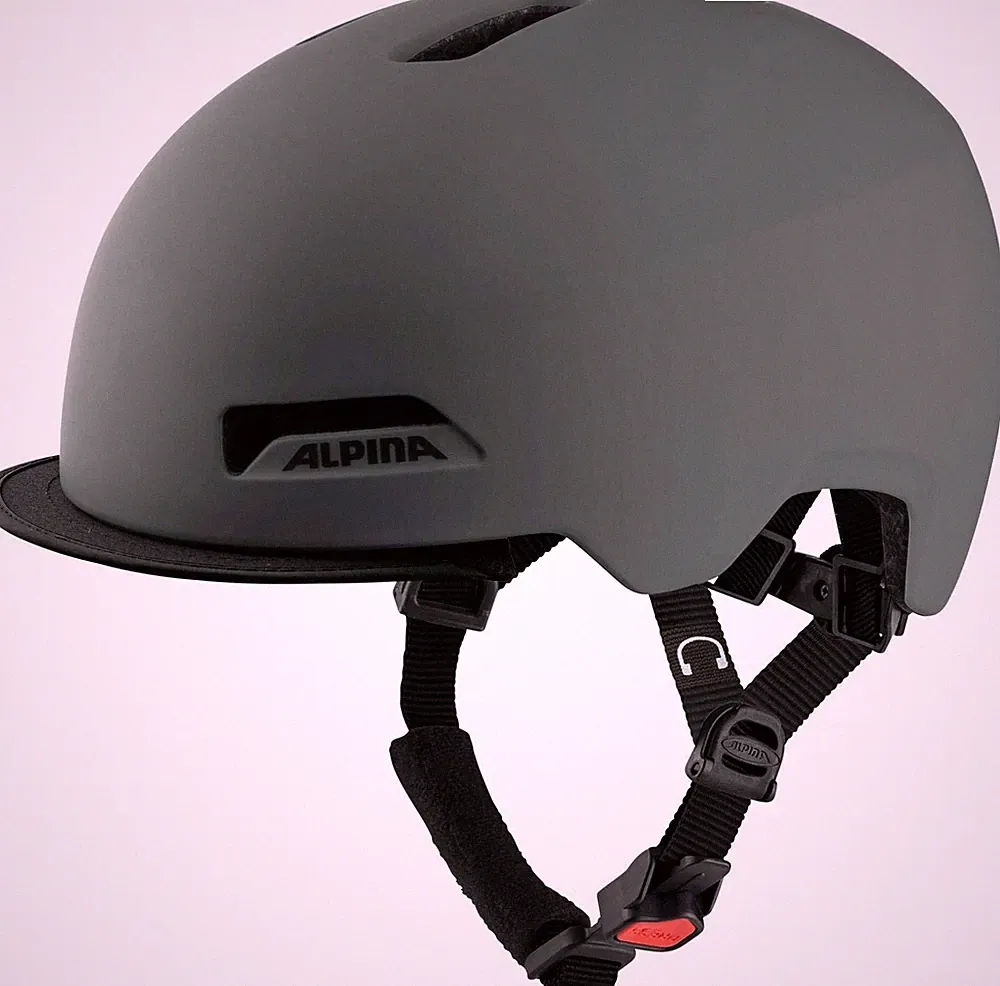 fahrradhelm damen grau matt