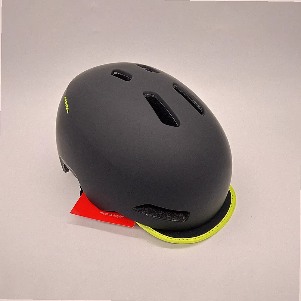 Alpina Unisex, Fahrradhelm, Schwarz-Neongelb Matt, 52-57 cm