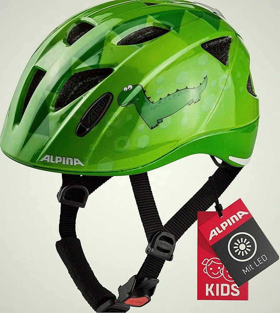 ALPINA XIMO Flash - Leichter, Sicherer Fahrradhelm Mit LED-Licht 45-49 CM